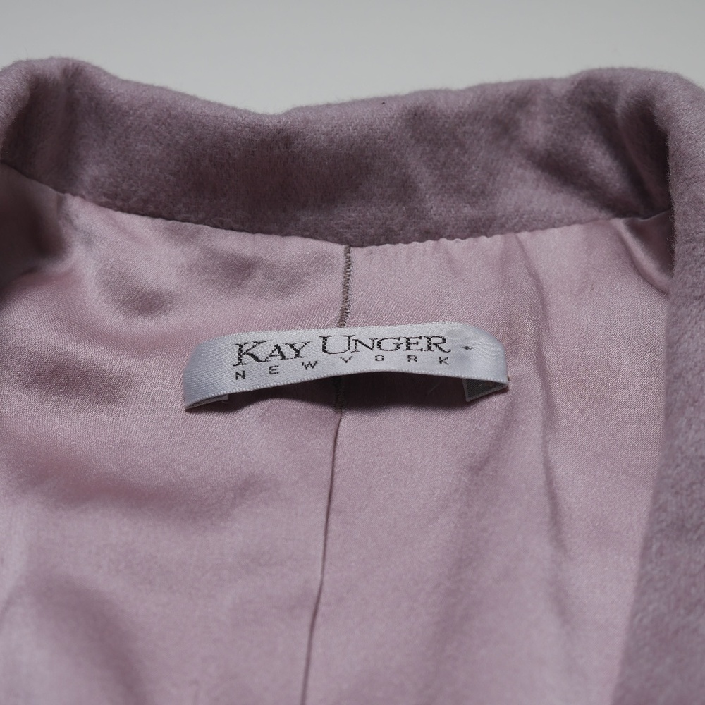 Kay Unger New York Vintage Wool Blazer Dusty Pink - Picture 4 of 4